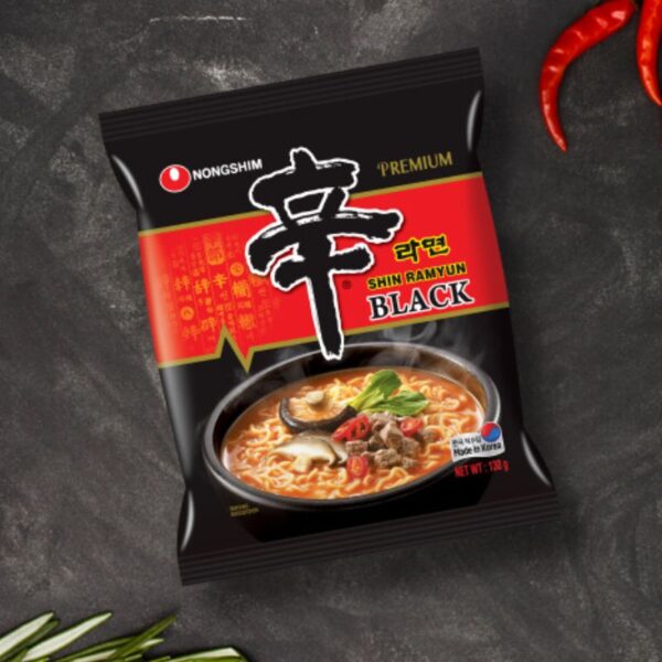 SHIN RAMYUN BLACK PREMIUN RAMEN - BOLSA 130 GR.